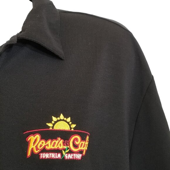 ROSAS CAFE Tortilla Factory Graphic Polo Shirt Short-Sleeve Unisex L - Picture 3 of 10
